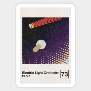 ELO 2 / Minimalist Style Graphic Poster Design Sticker